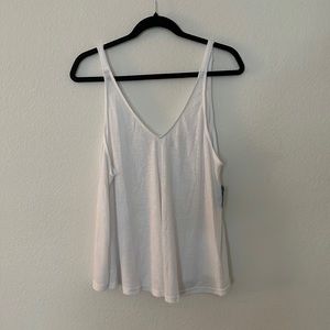Free people white tank top flowy